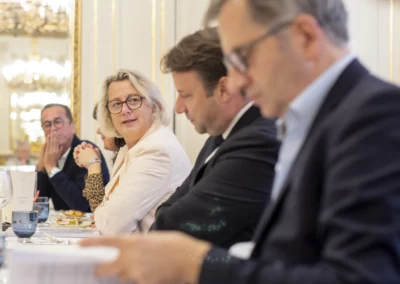 Michel Dumoret, Aurélie Rousseau, Isabelle Assih, Loïg Chesnais-Girard et François-Xavier Lefranc à la relance. Comme au jeu des questions et des réponses…