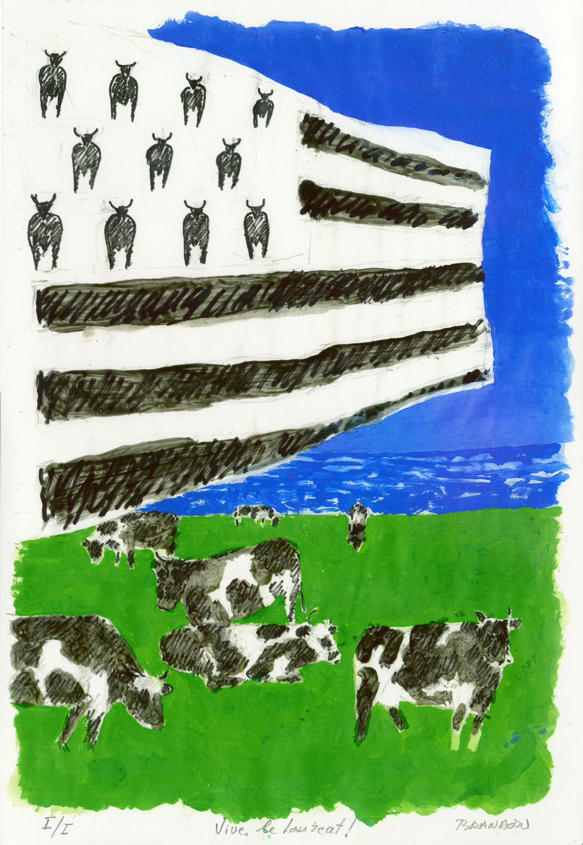 Estampe Frédéric Brandon Prix Presse Bretagne