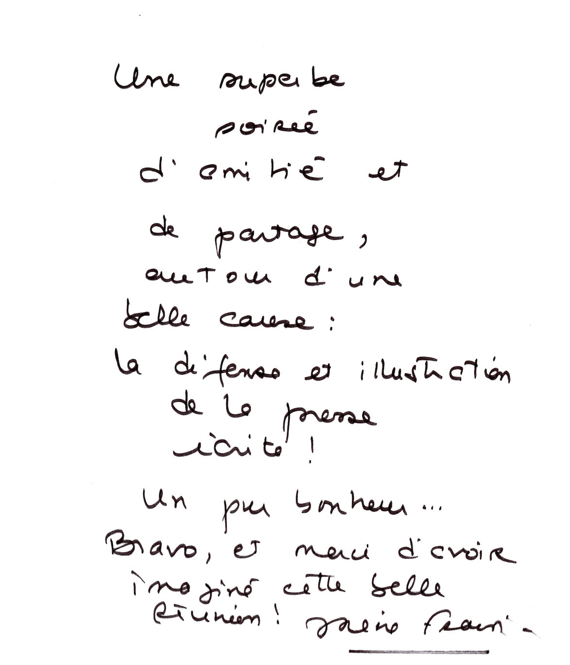 Prix Presse Bretagne dédicace Irène Frain